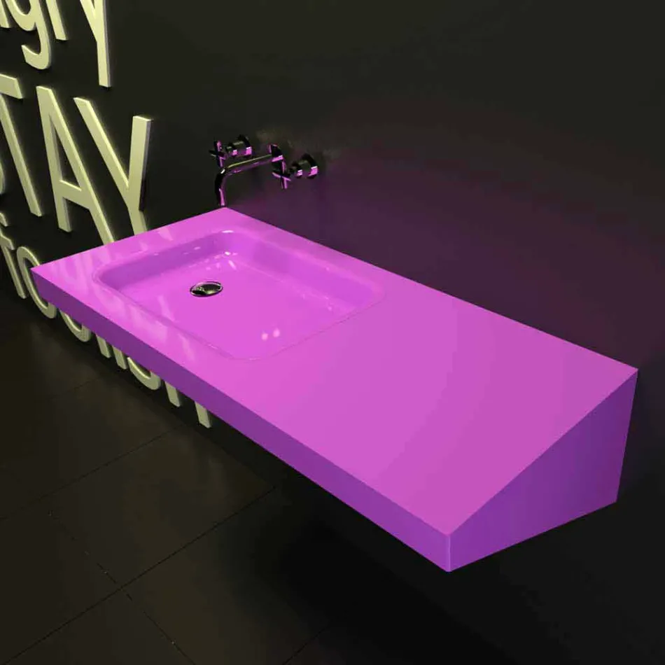 أثاث حمام مزود بحوض سرج مصنوع في إيطاليا Viadurini