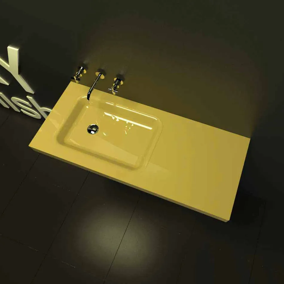 أثاث حمام مزود بحوض سرج مصنوع في إيطاليا Viadurini