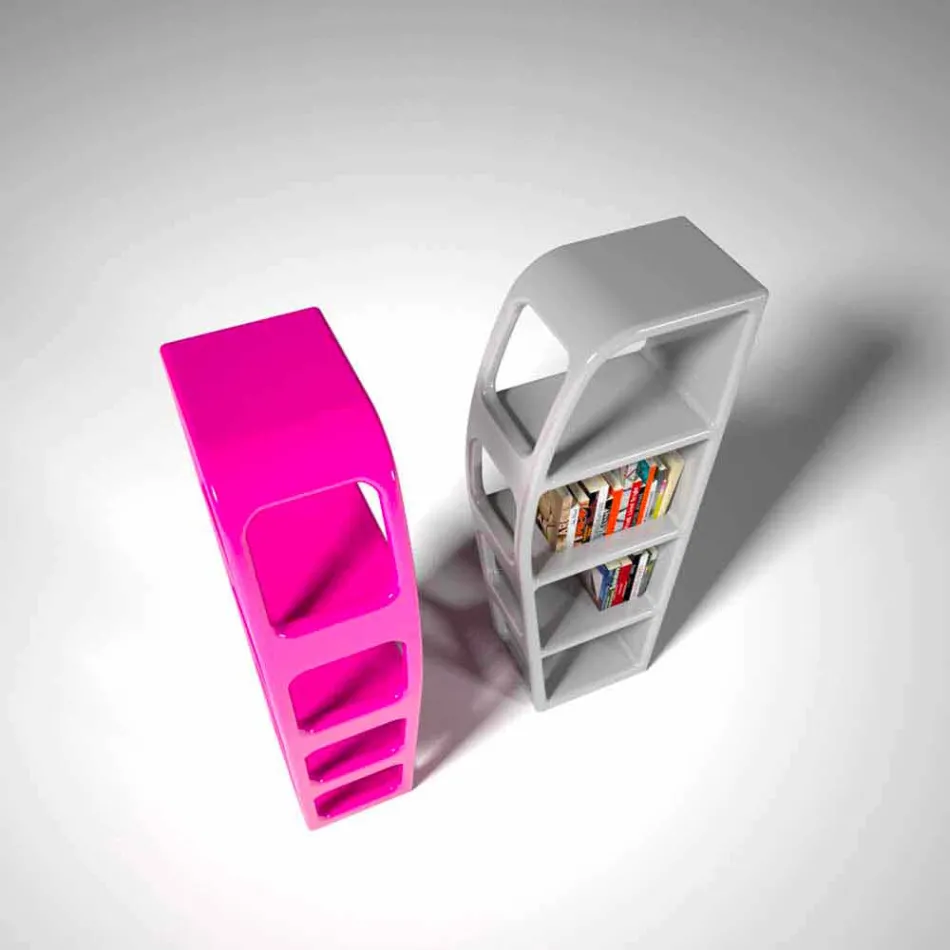 تصميم مكتبة حديث على الجانب B صنع في إيطاليا Viadurini