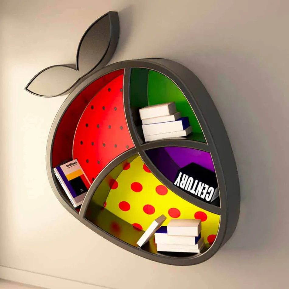 تصميم رف كتب الخشخاش صنع في إيطاليا Viadurini