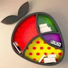 تصميم رف كتب الخشخاش صنع في إيطاليا Viadurini