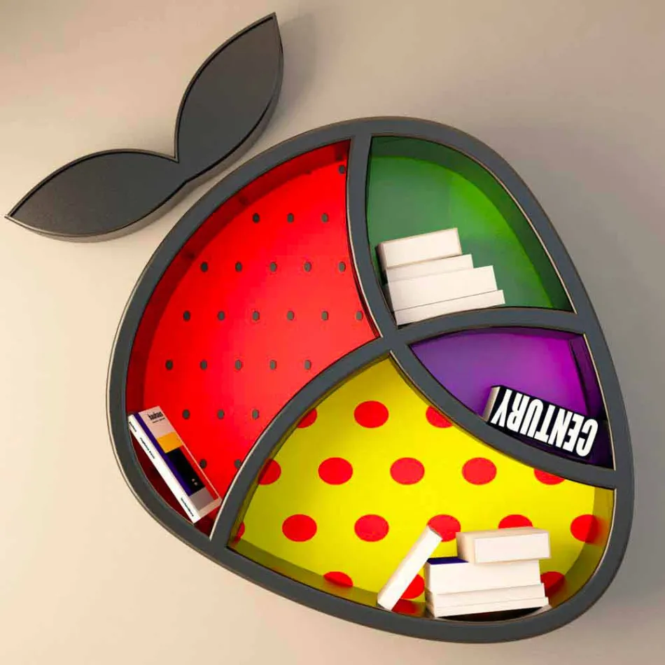 تصميم رف كتب الخشخاش صنع في إيطاليا Viadurini