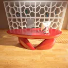 تصميم مكتب Softstone صنع في إيطاليا Viadurini