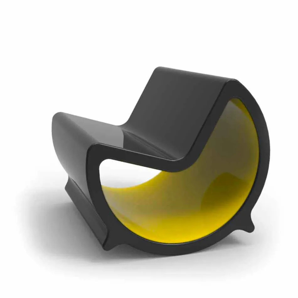 أريكة نوم مزدوجة بتصميم القمر المتأرجح، صنع في إيطاليا Viadurini