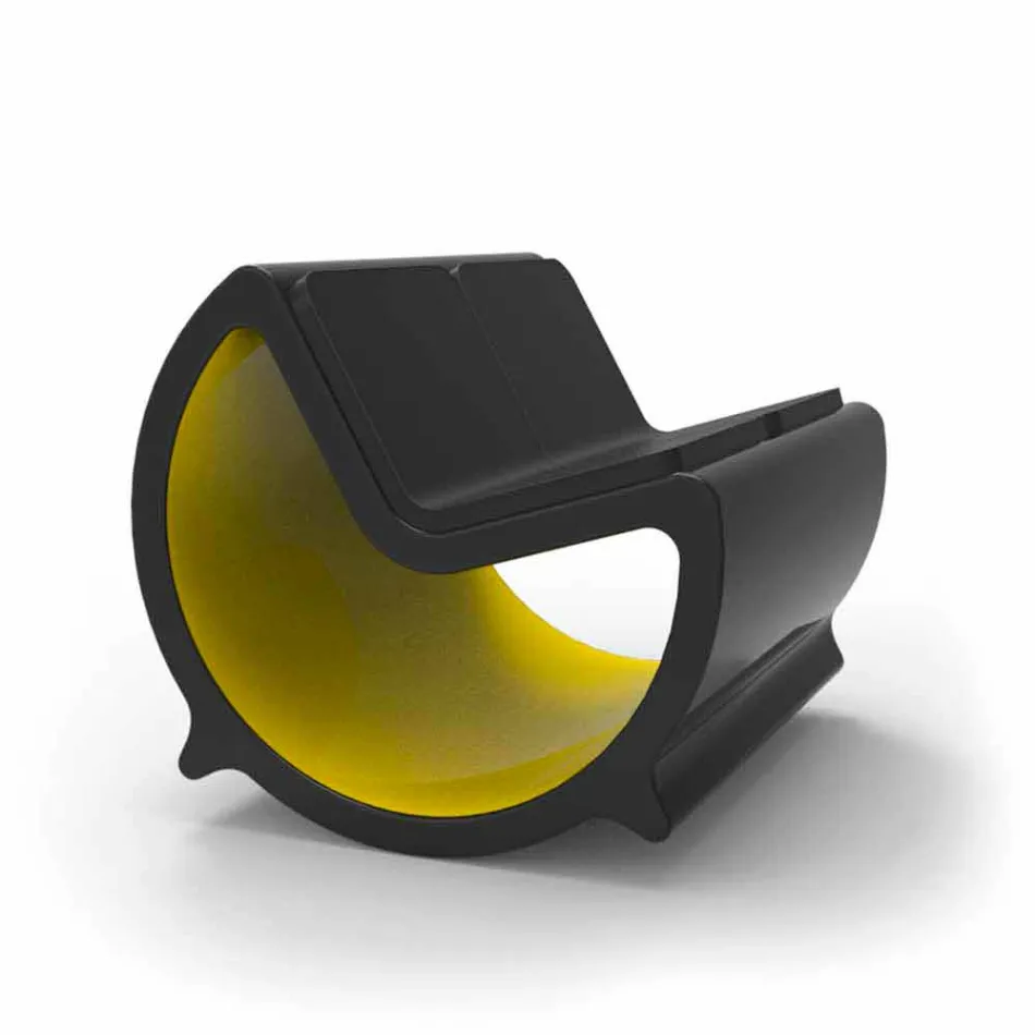 أريكة نوم مزدوجة بتصميم القمر المتأرجح، صنع في إيطاليا Viadurini