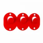 2 علاقة حائط ثلاثية بتصميم مشبك من زجاج شبكي ملون - فريدي Viadurini