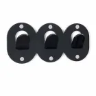 2 علاقة حائط ثلاثية بتصميم مشبك من زجاج شبكي ملون - فريدي Viadurini