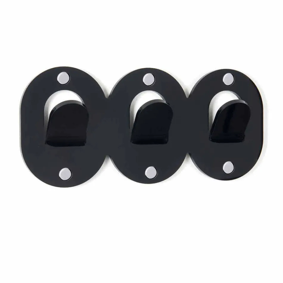 2 علاقة حائط ثلاثية بتصميم مشبك من زجاج شبكي ملون - فريدي Viadurini