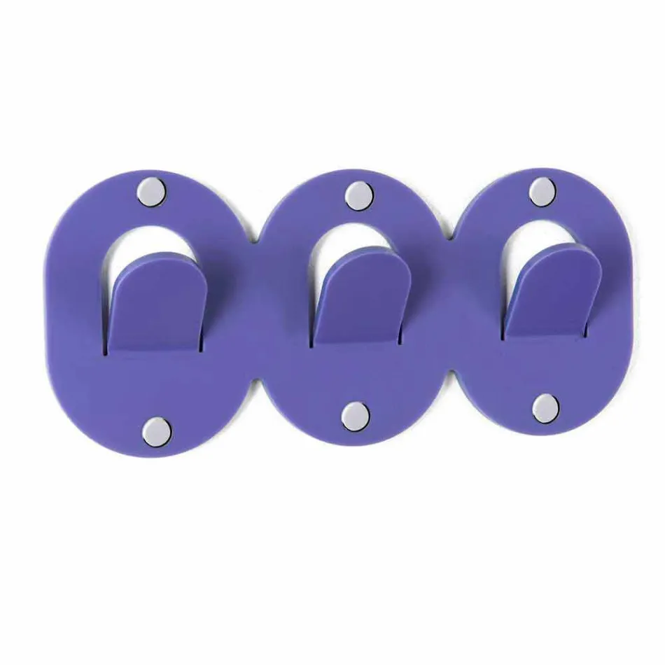 2 علاقة حائط ثلاثية بتصميم مشبك من زجاج شبكي ملون - فريدي Viadurini