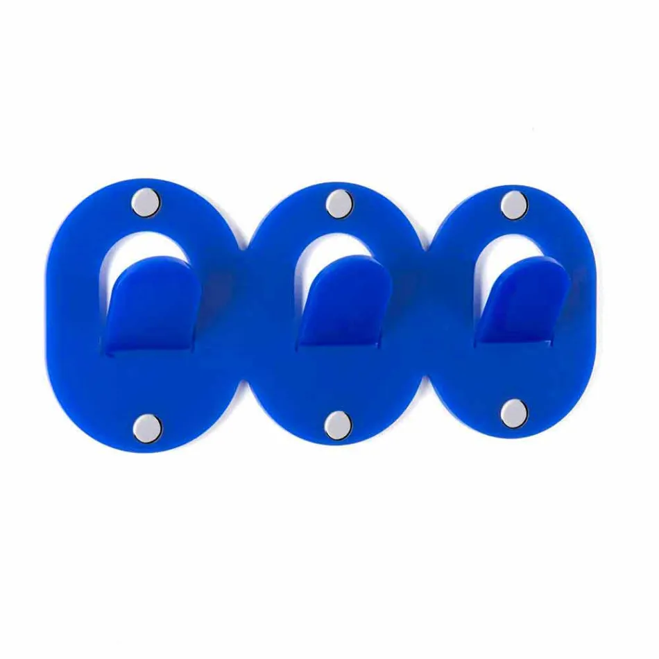 2 علاقة حائط ثلاثية بتصميم مشبك من زجاج شبكي ملون - فريدي Viadurini