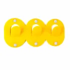 2 علاقة حائط ثلاثية بتصميم مشبك من زجاج شبكي ملون - فريدي Viadurini