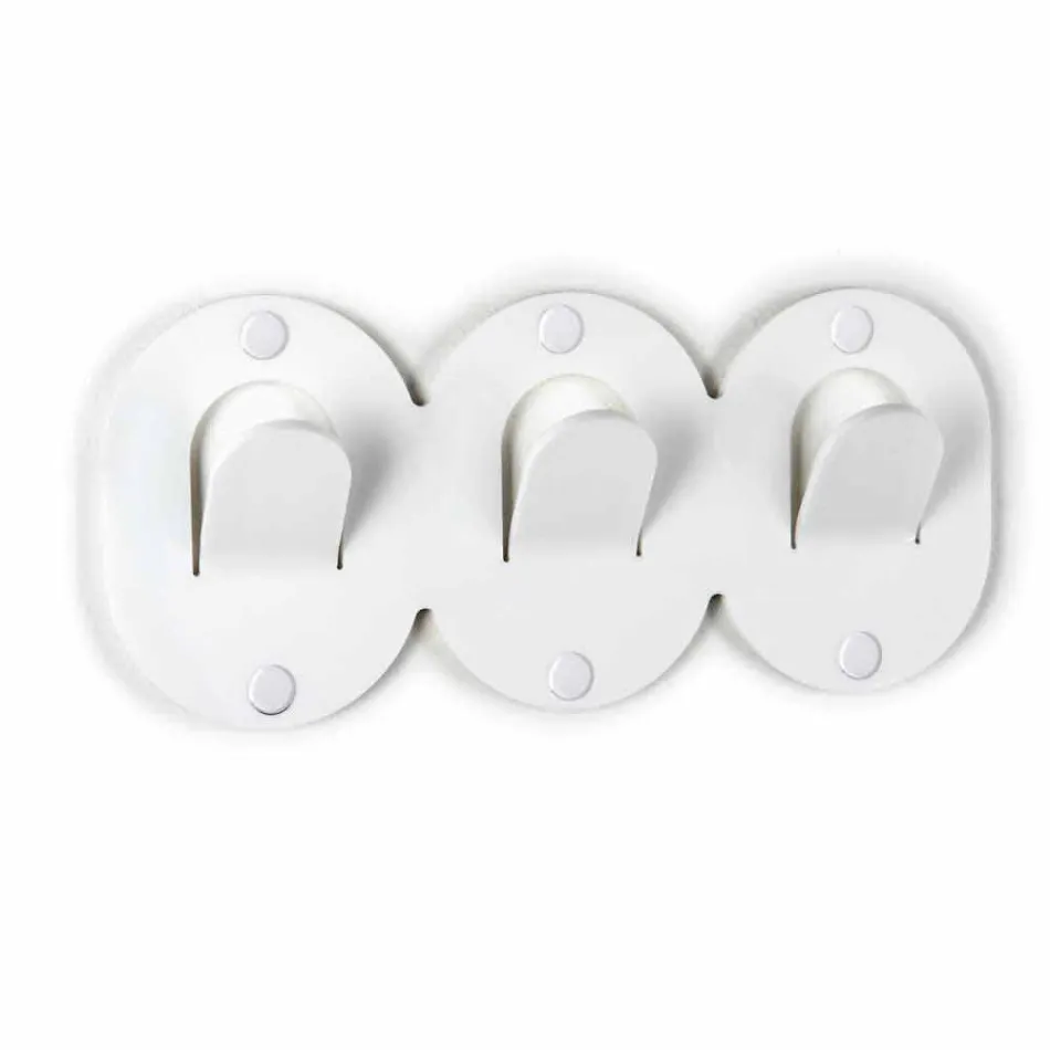 2 علاقة حائط ثلاثية بتصميم مشبك من زجاج شبكي ملون - فريدي Viadurini