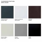 كرسيان طويلان خارجيان قابلان للتكديس مصنوعان من المعدن والقماش، صنعا في إيطاليا - بيرلو Viadurini