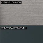 كرسيان للحديقة قابلان للتكديس مصنوعان من المعدن والوسادة، صنعا في إيطاليا - فونتانا Viadurini