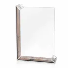 إطاران للصور متعددا الطاولات مصنوعان من زجاج شبكي ملون أو من الخشب - مينيلو Viadurini