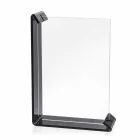 إطاران للصور متعددا الطاولات مصنوعان من زجاج شبكي ملون أو من الخشب - مينيلو Viadurini