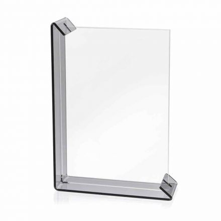 إطاران للصور متعددا الطاولات مصنوعان من زجاج شبكي ملون أو من الخشب - مينيلاو Viadurini