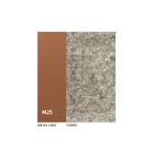 كرسيان داخليان مصنوعان من المعدن مع مقعد من قماش Bliss - Avenia Viadurini