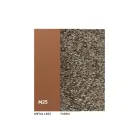 كرسيان داخليان مصنوعان من المعدن مع مقعد من قماش Bliss - Avenia Viadurini