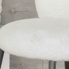 كرسيان مصنوعان من معدن الجرافيت مع مقعد من قماش Bliss - Lunea Viadurini