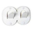 3 شماعات حائط من زجاج شبكي ملون بتصميم إيطالي مزدوج مع مشبك - فريدي Viadurini