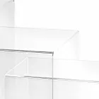 3 طاولات Amalia شفافة وقابلة للتكيف بتصميمها، مصنوعة في إيطاليا Viadurini