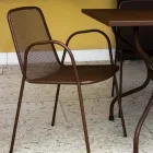 4 كراسي حديقة معدنية تقليدية مصنوعة في إيطاليا - إدريس Viadurini