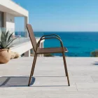 4 كراسي حديقة معدنية تقليدية مصنوعة في إيطاليا - إدريس Viadurini