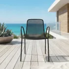 4 كراسي حديقة معدنية تقليدية مصنوعة في إيطاليا - إدريس Viadurini