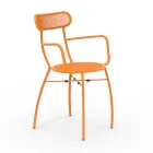 4 كراسي معدنية للحديقة بألوان مختلفة مصنوعة في إيطاليا - هيدج Viadurini