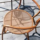 4 كراسي معدنية للحديقة بألوان مختلفة مصنوعة في إيطاليا - هيدج Viadurini