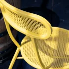 4 كراسي حديقة معدنية بألوان مختلفة مصنوعة في إيطاليا - هيدج Viadurini