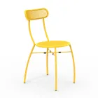 4 كراسي حديقة معدنية بألوان مختلفة مصنوعة في إيطاليا - هيدج Viadurini