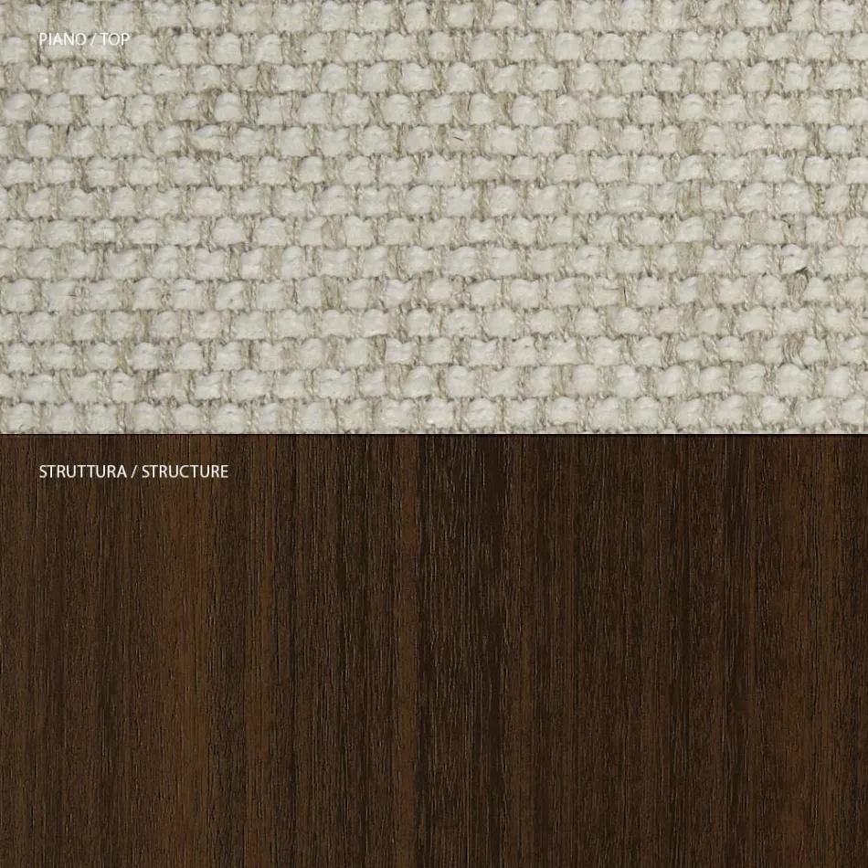 4 كراسي طعام من خشب الدردار الصلب والقماش، صنع في إيطاليا - سولو Viadurini