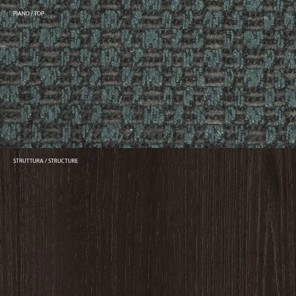 4 كراسي طعام من خشب الدردار الصلب والقماش، صنع في إيطاليا - سولو Viadurini