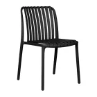 أربعة كراسي حديقة قابلة للتكديس مصنوعة من البولي بروبيلين والألياف الزجاجية - أوريليا Viadurini