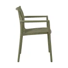 أربعة كراسي حديقة قابلة للتكديس مصنوعة من مادة البولي بروبيلين المقاومة للأشعة فوق البنفسجية - أوندارا Viadurini