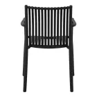 أربعة كراسي حديقة قابلة للتكديس مصنوعة من مادة البولي بروبيلين المقاومة للأشعة فوق البنفسجية - أوندارا Viadurini