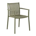 أربعة كراسي حديقة قابلة للتكديس مصنوعة من مادة البولي بروبيلين المقاومة للأشعة فوق البنفسجية - أوندارا Viadurini