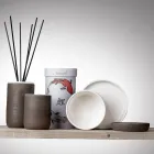 إكسسوارات الحمام المصنوعة من الطين الحراري الأبيض في إيطاليا - أنتونيلا Viadurini