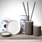 إكسسوارات الحمام المصنوعة من الطين الحراري الأبيض في إيطاليا - أنتونيلا Viadurini