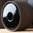 إكسسوارات الحمام الحديثة المصنوعة من الطين الأسود في إيطاليا - أنتونيلا Viadurini