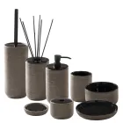 إكسسوارات الحمام الحديثة المصنوعة من الطين الأسود في إيطاليا - أنتونيلا Viadurini