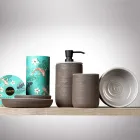 إكسسوارات الحمام المصنوعة من الطين الرمادي صنع في إيطاليا - أنتونيلا Viadurini