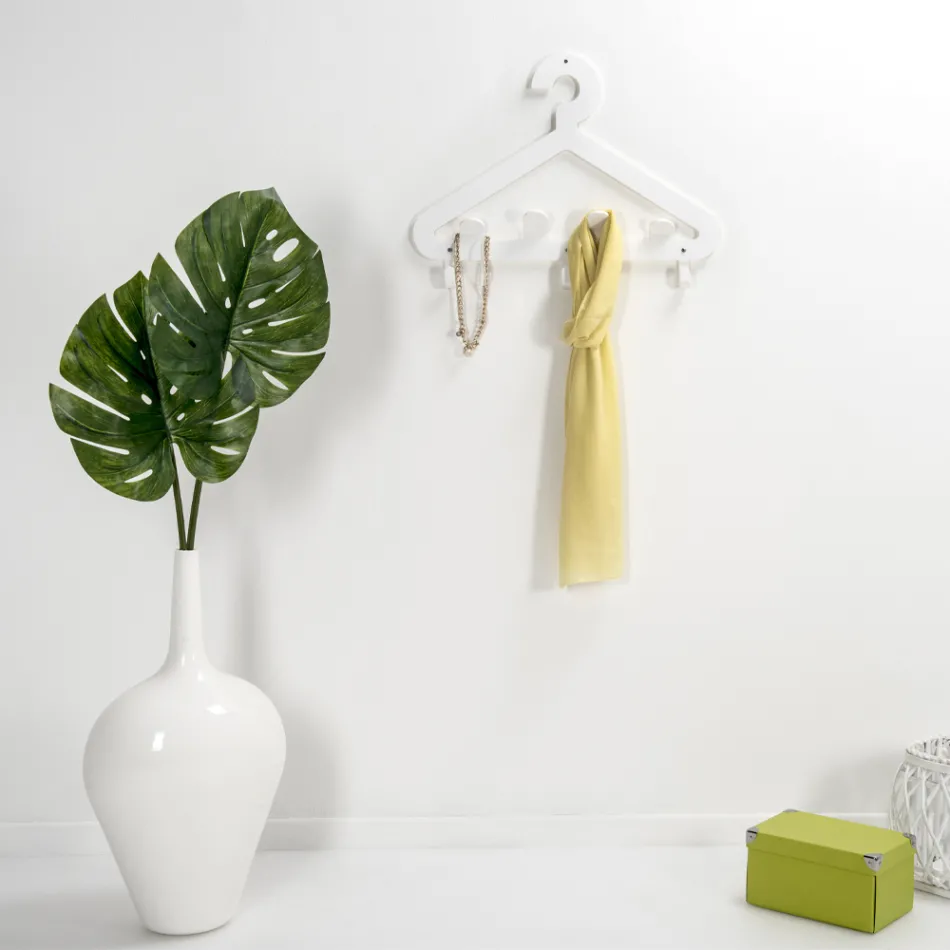 علاقة ملابس حائطية قابلة لإعادة التدوير من زجاج شبكي، قطعتان - تيرينو Viadurini