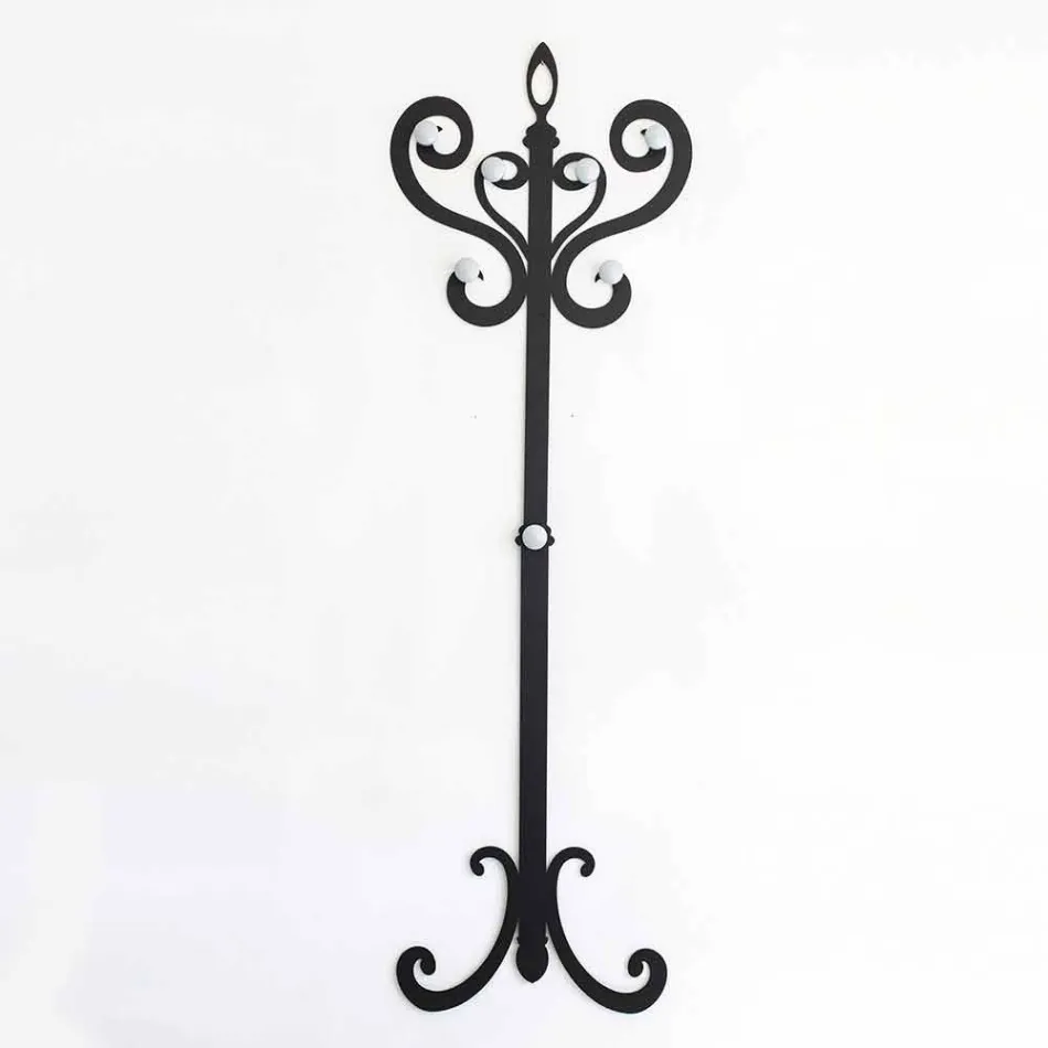 شماعة حائط بتصميم عصري من الحديد الملون، صنع في إيطاليا - توريس Viadurini