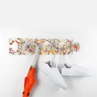 علاقة معطف حائط بتصميم ثلاثي الألوان من زجاج شبكي - قطعتان - فراتاك Viadurini