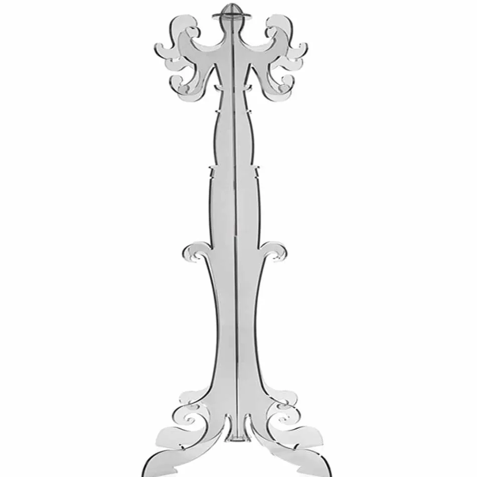 علاقة معاطف أرضية بتصميم كلاسيكي، مصنوعة من زجاج شبكي Viadurini