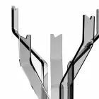 علاقة ملابس ناعمة مع 5 خطافات أندريا، تصميم عصري Viadurini