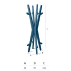 حامل معاطف من البولي إيثيلين الملون صنع في إيطاليا - بيتي Viadurini